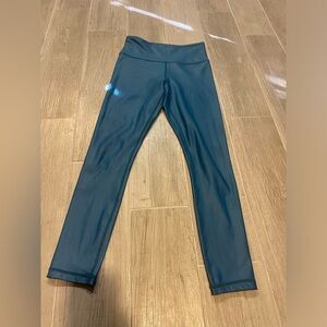 Ocean Metallic Light n Tight hi rise 7/8 24”